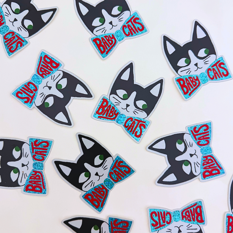 Tuxedo Baby Cat Sticker