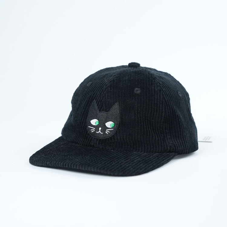 Adult Black Cat Corduroy Hat