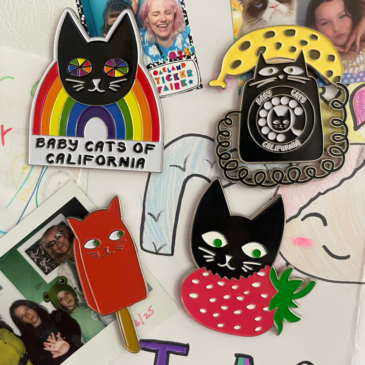 Strawberry Cat Magnet