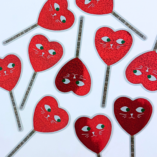 Cat Heart Sticker