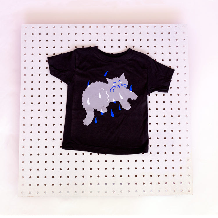 Kids Sad Cloud Cat t-shirt