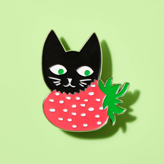 Strawberry Cat Magnet