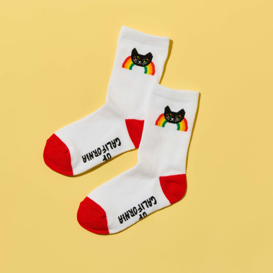 KIDS Rainbow Cat Socks