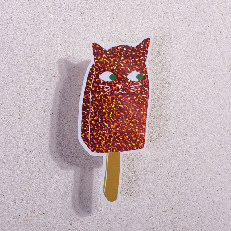 Glitter Catsicle Sticker