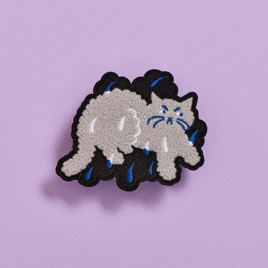 Sad Cloud Cat Chenille Patch