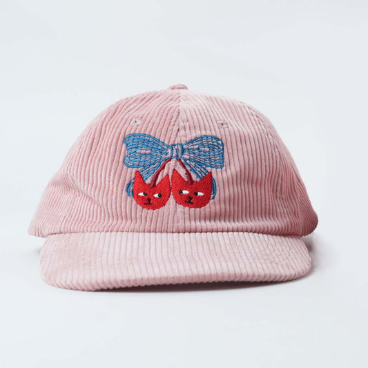 Adult Cherry Cat Corduroy Hat