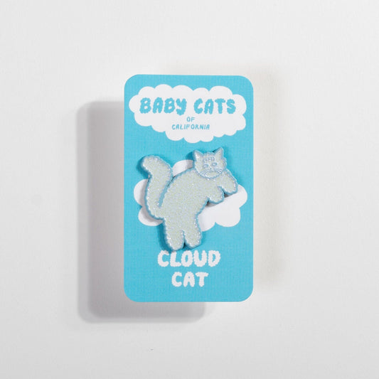 Cloud Cat Enamel Pin