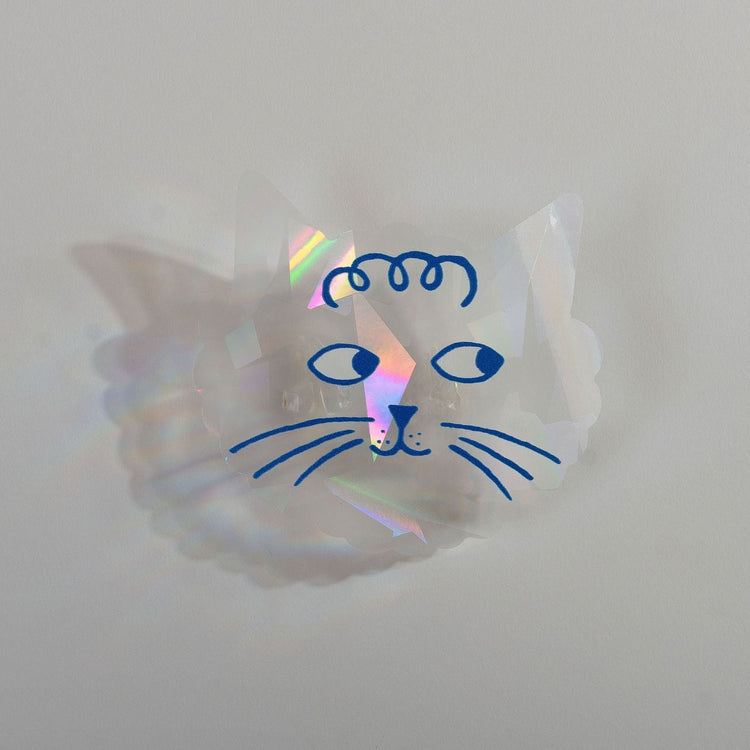 Cloud Cat Rainbow Sun Catcher Sticker