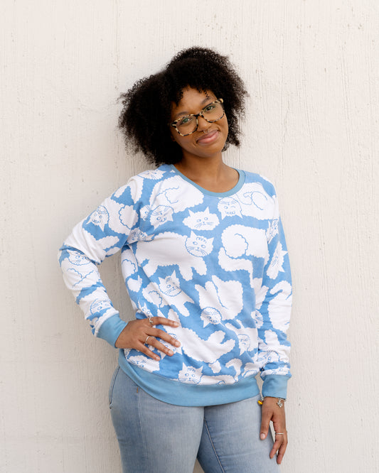 Adult Cloud Cat Sweatshirt