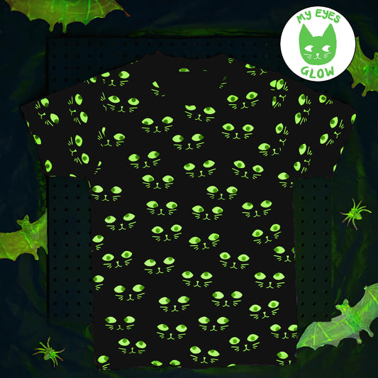 Adult Glow Cat T-shirt