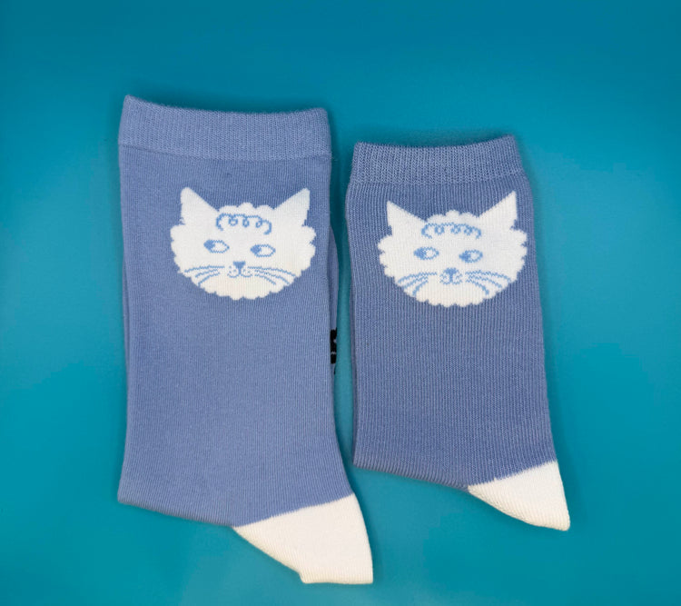 ADULT Cloud Cat Socks