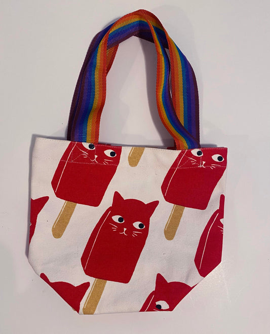 Mini Catsicle Tote Bag