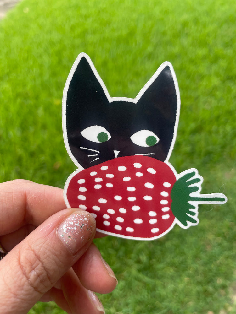 Strawberry Cat Sticker