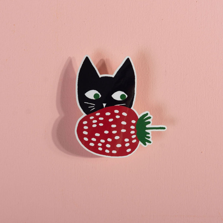 Strawberry Cat Sticker