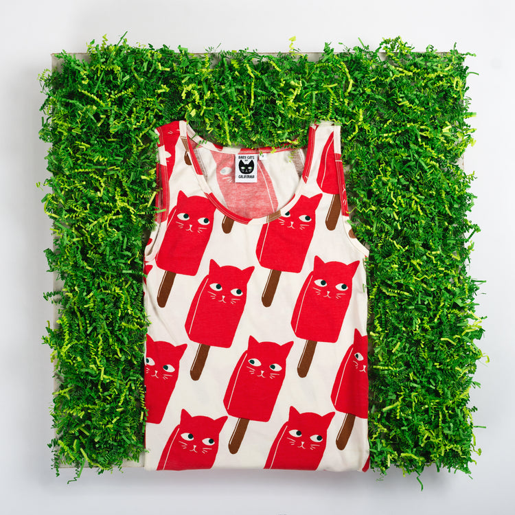 Adult Catsicle Tank Top